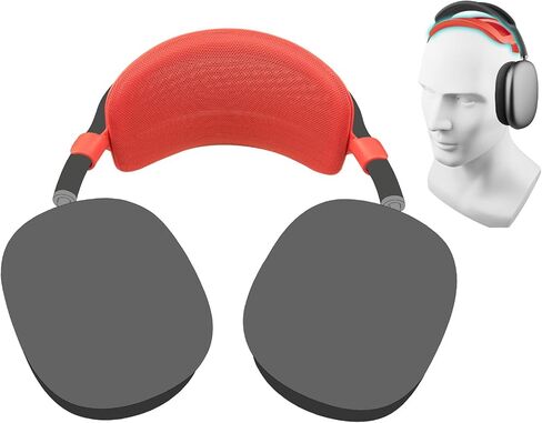 SOULWIT Headband Pressure Relief Pad for AirPods Max, Improved Ergonomic and Lightweight Headstrap Cover Protector - Black(1.0 Gen) in Saudi Arabia