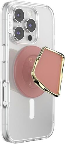قبضة هاتف PopSockets لـ MagSafe مع مسند، حامل مغناطيسي، جزء علوي قابل للتبديل، تثبيت آمن لحافظات iPhone MagSafe، قبضة الهاتف والكمبيوتر اللوحي - قطع الكاكاو بالمينا in Kuwait