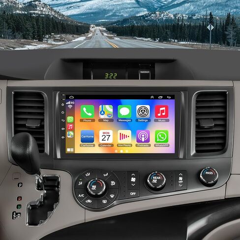 Car Radio Stereo for 2011-2014 Toyota Sienna | 9" IPS Touchscreen with Wireless CarPlay & Android Auto | 4G+64GB Fast Android 13 System | Built-in GPS, Bluetooth, Backup Camera & SWC in Saudi Arabia