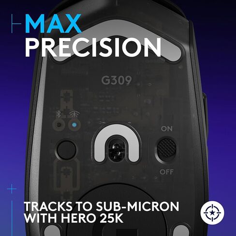 ماوس الألعاب اللاسلكي Logitech G309 Lightspeed، خفيف الوزن، مفاتيح LIGHTFORCE، مستشعر Hero 25K، بطارية أكثر من 300 ساعة، 6 أزرار قابلة للبرمجة، أجهزة الكمبيوتر الشخصية وأجهزة Mac - إصدار محدود من Genshin Impact (متجدد) in Saudi Arabia