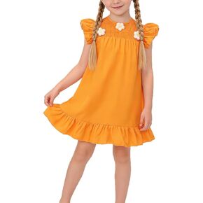 Flower Girl Dress for Formal Birthday Party, Tiered Casual Dress, Toddler Girls Spring Summer Outfits 4-8Y in Saudi Arabia
