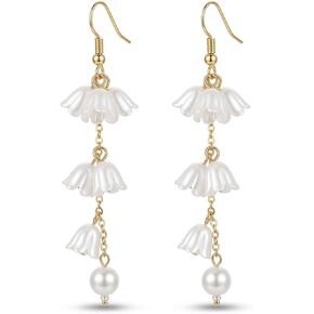 أقراط متدلية على شكل زهرة من كروكل للنساء | لوّن ربيعك بأقراط الزهور المرصعة. ارتديها كتذكير لجميع أحبائك في حياتك ونسقيها مع قطع أخرى من مجموعتنا للحصول على مظهر متناسق. | هدية عظيمة للنساء in Kuwait