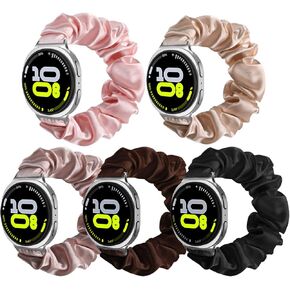 Simpeak 5-Pack Elastic Scrunchie Bands Compatible with Samsung Galaxy Watch 8 40mm 44mm 46mm, Stretchy Bracelet Band for Women Compatible with Samsung Galaxy Watch 8 Classic 46mm (2025) in Saudi Arabia