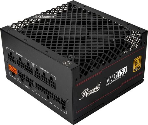 Rosewill VNG 650W 80+ Gold Certified, ATX 3.0 & 3.1 Compatible, Non-Modular, Low-Noise Power Supply, 450W PCIe 5.1 12V-2x6 Connector, Electrolytic Capacitor - 5 Year Warranty - VNG650 in Saudi Arabia