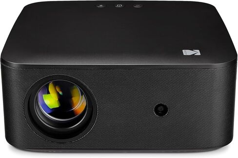 Kodak Flik X20 1080p Smart Projector, Google TV Dongle Built-In | 300 ANSI Lumens LED | Auto Focus & Keystone | HDMI & USB | Wi-Fi , Bluetooth 5.0 | HDR10, 4K Decode | Portable Home Theater (Black) in Saudi Arabia
