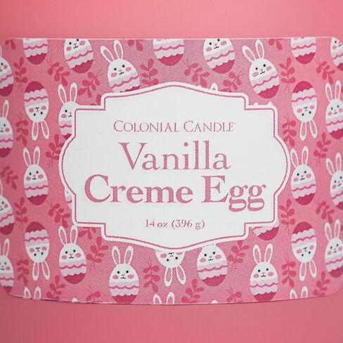 Colonial Candle Cottontail Dreams Scented Jar Candle, Easter Collection, 3 Wick, 14.5 oz - Up to 60 Hours Burn, Easter Candle, Made in The USA in Saudi Arabia