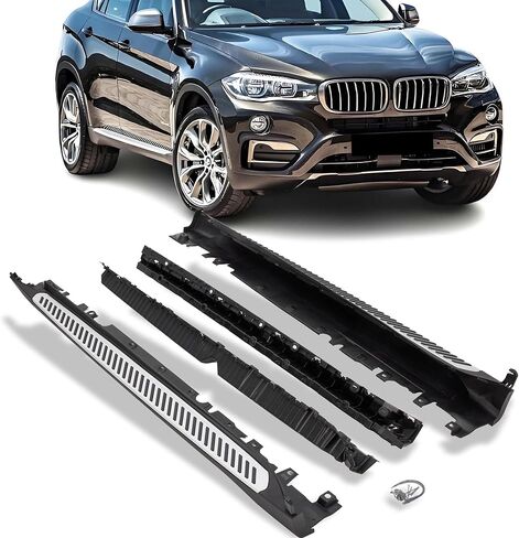 ألواح الجري ذات الخطوات الجانبية Nerf Bar المتوافقة مع 2019 2020 2021 2022 2023 BMW X5 G05 XDrive 40i, XDrive 50i X5M خطوة جانبية من الألومنيوم in Saudi Arabia