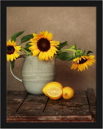 Golden State Art، إطار صورة أسود مقاس 12 × 24 - إطار خشبي صلب كلاسيكي مع زجاج حقيقي - عرض رأسي أو أفقي للتثبيت على الحائط للصور والفنون والملصقات in Saudi Arabia