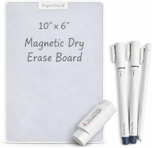 UNCLE BOARD 12 inch x 10 inch Dry Erase Board, Magnetic Small White Board with 3 Magnetic Pens, Portable Student Whiteboard - Perfect for Planning, Drawing, Memos, to-Do Lists. in Saudi Arabia