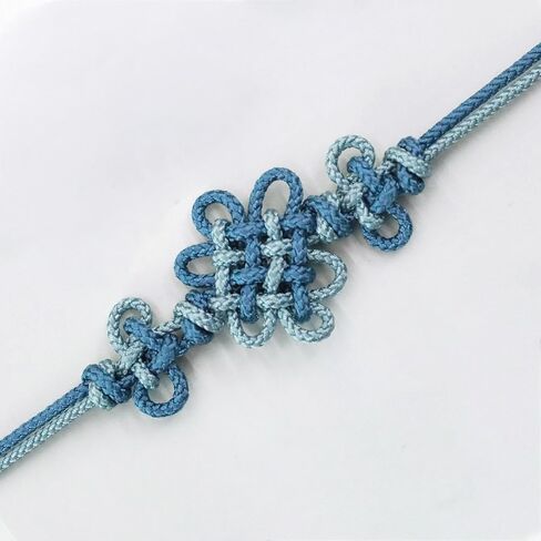 Handmade Korean Knot Bracelet for Adults, Adjustable Chrysanthemum Maedeup Design, Minimal Unisex Fashion Cord Bracelet in Saudi Arabia