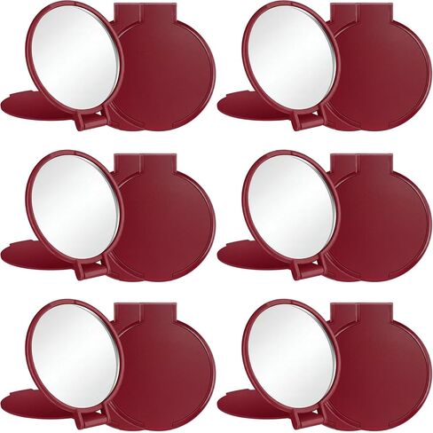 Jetec 18 Pieces Compact Mirrors Bulk Gifts Mini Vintage Pocket Mirrors for Purse Small Portable Folding Round Makeup Stuffs for Travel Daily Use Party Favors Women (Macaron Colors) in Kuwait
