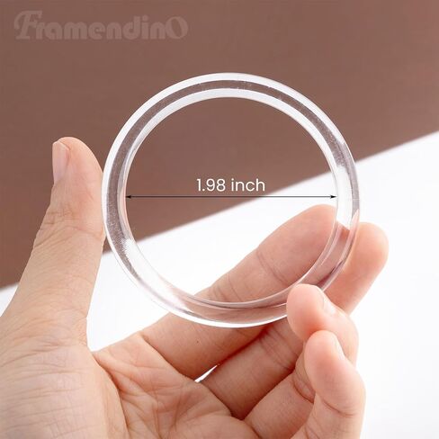 Framendino, 20 Pack 2 Inch Clear Plastic Dream Catcher Ring Round Floral Hoops Ring Circle Hook for DIY Crafts in Saudi Arabia