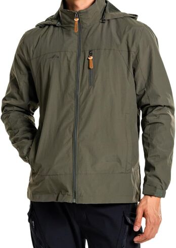 Men's Outdoor Waterproof Soft Shell Hooded Military Tactical Rain Jacket in Saudi Arabia