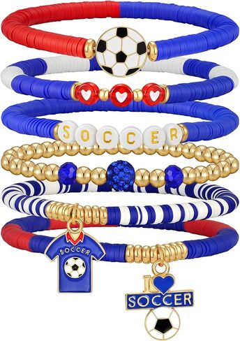 doubgood 2026 كأس العالم لكرة القدم تمتد مطرز أساور كرة القدم هدايا كرة القدم سحر لعبة يوم مروحة أساور تكويم المجوهرات الرياضية للولايات المتحدة الأمريكية المكسيك كندا الأرجنتين البرازيل المشجعين الهدايا للنساء الرجال in Kuwait