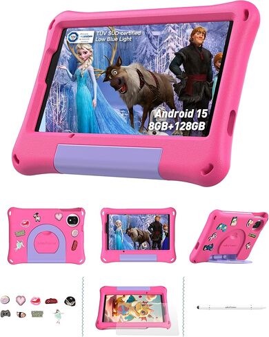 تابلت Ulefone Kids، مراقبة أبوية متقدمة وتعلم Gemini AI، Android 15، شاشة TÜV SÜD مريحة للعين، 8.68 بوصة، 8 جيجابايت + 128 جيجابايت/2 تيرابايت، 5G WiFi/شريحة اتصال مزدوجة، حافظة مقاومة للصدمات مع قلم ومجموعة DIY (أزرق) in Kuwait
