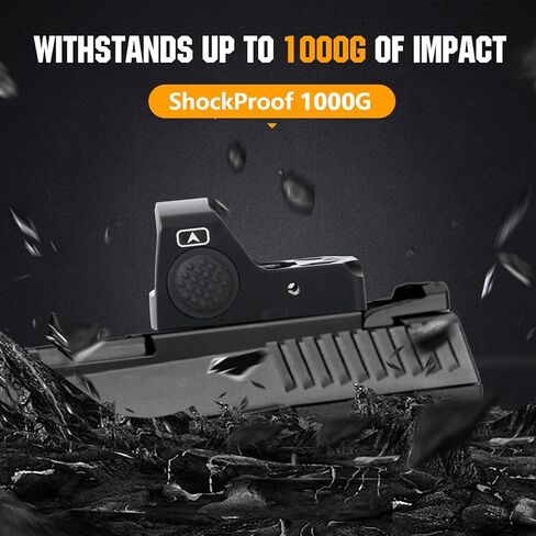 Ohhunt Red Dot Sight Shake Awake Micro Optic Sight لـ Picatinny، 2MOA شبكاني منعكس البصر متوافق مع RMR Cut Footprint in Kuwait