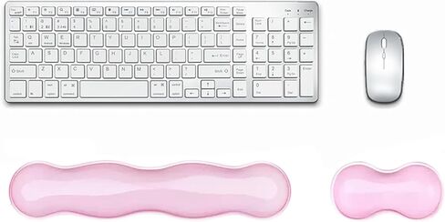 Wrist Rest for Keyboard and Mouse, Ergonomic Gel Keyboard Wrist Rest for Effortless Typing & Pain Relief, Cool Silicone Gel Wrist Support Pad for Gaming, Computers, Laptops, Office in Saudi Arabia