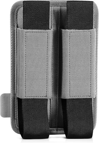 Savior Equipment Tactical Double Pistol Extended Open-Top Mag Pouch Holder Handgun Magazine Storage, Elastic Band to Hold Tight, Hook-Backed Panel, Tan in Kuwait