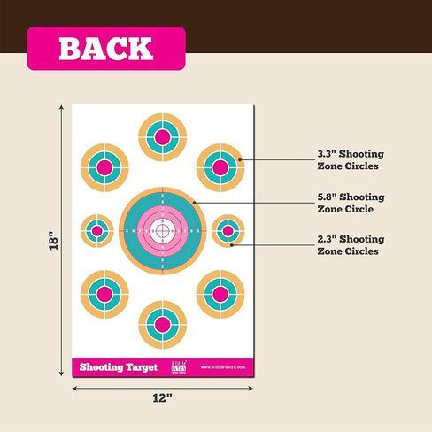 Shooting Targets Paper Bundle - Bottles & Glasses (Front and Back) - 50 Pack, Indoor & Outdoor Range in Saudi Arabia