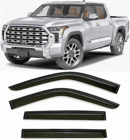 2024 2025 Tape-On Side Window Rain Guards for Toyota Land Cruiser Visor Deflectors First Edition 1958 J250 in Kuwait
