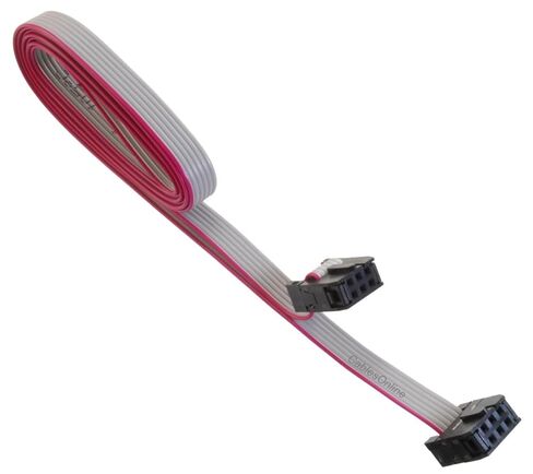 CablesOnline، كابل شريطي مسطح مقاس 18 بوصة (2 × 3) 2.54 مم من أنثى إلى أنثى IDC مكون من 6 أسلاك، FR-0618 in Kuwait