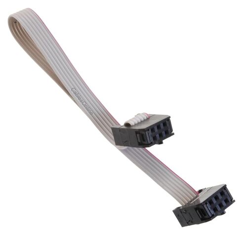 CablesOnline، كابل شريطي مسطح مقاس 18 بوصة (2 × 3) 2.54 مم من أنثى إلى أنثى IDC مكون من 6 أسلاك، FR-0618 in Kuwait
