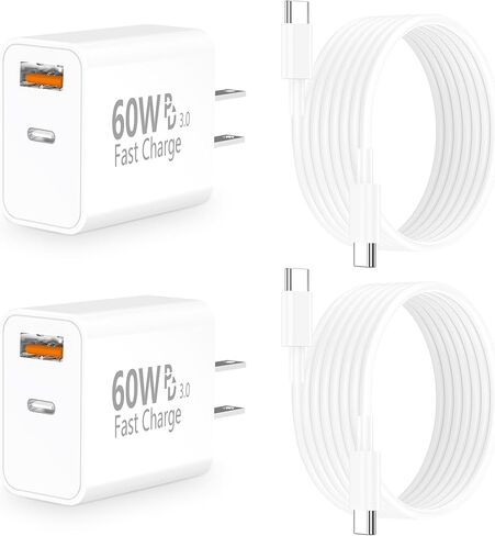 [Apple MFi Certified] iPhone 17 Charger Fast Charging, Rombica 4Pack 40W USB-C Charger Type-C Wall Chargers Dynamic Power Adapter + 6FT Type-C Cable for iPhone 17/17 Pro/17 Pro Max/16/15/iPad/AirPods in Kuwait