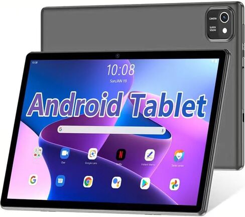 تابلت 10 بوصات أندرويد، ذاكرة وصول عشوائي 6 جيجابايت، ذاكرة تخزين داخلية 64 جيجابايت، سعة 1 تيرابايت، معالج رباعي النواة، شاشة لمس LCD 1280 × 800، واي فاي 4، كاميرا مزدوجة، BT4.2، بطارية 6000 مللي أمبير في الساعة in Kuwait