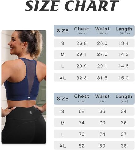 Sports Bras for Women High Impact Bust Push up Mesh Back Workout Yoga Running Bra in Saudi Arabia