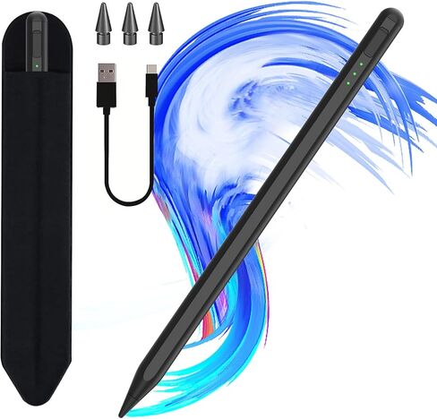 قلم iPad 11th/10th/9th، قلم لمس سريع الشحن لجهاز i-Pad، رفض راحة اليد، حساسية الإمالة، متوافق مع i-Pad A16/10/9/8/7/6، Pro M4/13/12.9"/11"، Air M3/M2/5/4/3، Mini 6/5 in Kuwait