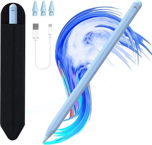 قلم iPad 11th/10th/9th، قلم لمس سريع الشحن لجهاز i-Pad، رفض راحة اليد، حساسية الإمالة، متوافق مع i-Pad A16/10/9/8/7/6، Pro M4/13/12.9"/11"، Air M3/M2/5/4/3، Mini 6/5 in Kuwait