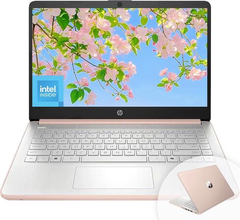 HP 14" HD Student Business Laptop, Intel Quad-Core N150, 8GB RAM, 128GB UFS, 1 Year Office 365, Webcam, HDMI, Bluetooth, WiFi, Win 11 Pro, Slim Design, Willow Green in Saudi Arabia