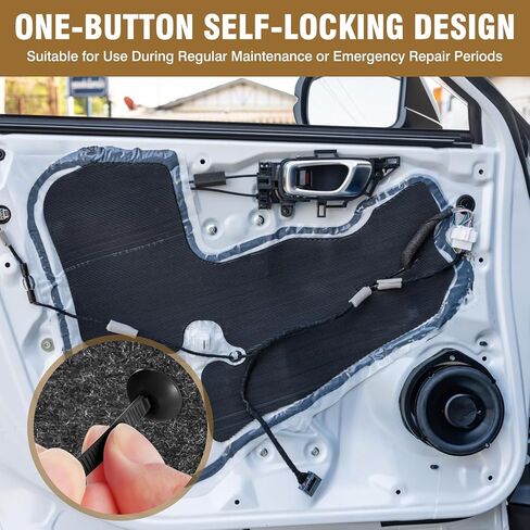 Upgrade Nylon Universal Cable Tie Buckle 50pcs, Heavy Duty Nylon Fastening Clips Cable Ties Zip Ties Rivets for Car Fender Trunk, Double-Side Self-Locking Bumper Clips with Pin & Button in Saudi Arabia