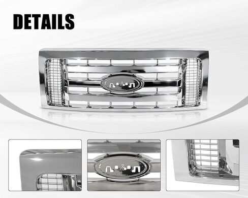 Front Bumper Upper Grille Grill Fit for 2009-2014 Ford F150 XLT Matte Black Grill Replacement 9L3Z8200A, FO1200510 in Saudi Arabia