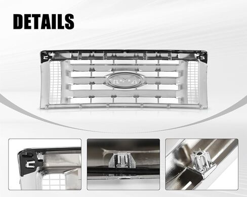Front Bumper Upper Grille Grill Fit for 2009-2014 Ford F150 XLT Matte Black Grill Replacement 9L3Z8200A, FO1200510 in Saudi Arabia