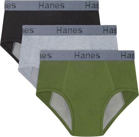 Hanes Boys Nighttime Underwear Pack, 3-Pack, Confident Nights Boy's Overnight Underwear, Kids' Leakproof Underpants in Saudi Arabia