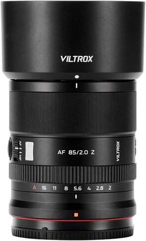 VILTROX AF 85mm F2.0 EVO Full Frame Lens for Nikon Z-Mount, Fast STM Autofocus Large Aperture Portrait Lens, Compatible with Nikon Z30 Z50 II ZFC Z6III Z7III Z8 Z9 ZF in Saudi Arabia