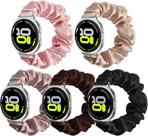 5 قطع من أحزمة Scrunchie المرنة من Simpeak المتوافقة مع ساعة Samsung Galaxy Watch 8 40 مم 44 مم 46 مم، سوار قابل للتمدد للنساء متوافق مع ساعة Samsung Galaxy Watch 8 الكلاسيكية 46 مم (2025) in Saudi Arabia