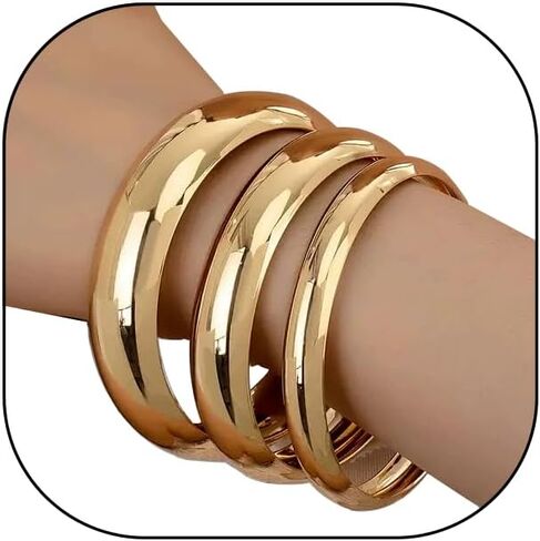 3PCS Acrylic Resin Bracelets Bangles for Women Colorful Chunky Bangle Bracelet Irregular Stackable Pink Brown Bracelet Cuff Wristbands Trendy Jewelry in Saudi Arabia