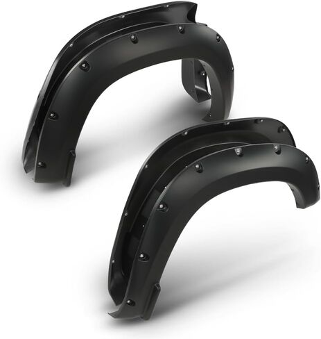 LQI Fender Flares متوافقة مع طرازات Dodge Ram 2500/3500 2010 2011 2012 2013 2014 2015 2016 2017 فقط (لا تناسب طرازات الكابينة المزدوجة والهيكل) ملحقات غطاء العجلة المزخرفة in Kuwait