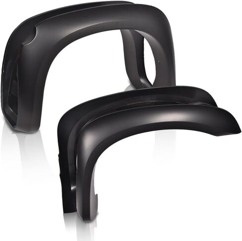LQI Fender Flares متوافقة مع طرازات Dodge Ram 2500/3500 2010 2011 2012 2013 2014 2015 2016 2017 فقط (لا تناسب طرازات الكابينة المزدوجة والهيكل) ملحقات غطاء العجلة المزخرفة in Kuwait