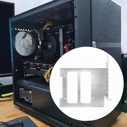 مجموعة تركيب محرك الأقراص الداخلية لمحول Drive Bay لـ PCI SSD HDD، محول SSD معدني قوي، دعامة تثبيت HDD - 3.5 بوصة أسود in Kuwait