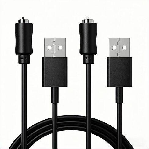 2 قطعة شاحن وردي كابلات شحن مغناطيسية كابلات USB 2.7ft سلك شاحن تيار مستمر مغناطيسي للشحن السريع استبدال محول شحن USB C -1Pin in Kuwait