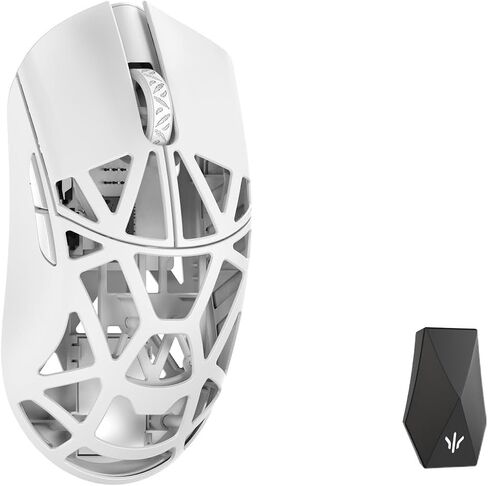 MK x WLMOUSE Beast X Max Wireless 8K Mouse with Solid Sides (OM Optical, Black) in Saudi Arabia