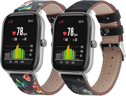 سوار جلد FitTurn متوافق مع Veryfit IDW13 IDW16 IDW17 IDW19 IDW20 IDW21 IDW23 IDW25 IDW26 IDW28 ساعة ذكية بديلة من الجلد الأصلي 22 مم سوار معصم رياضي مع مشبك معدني مقاوم للصدأ in Saudi Arabia