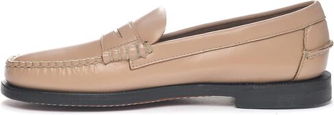 حذاء Sebago النسائي الكلاسيكي Dan Pigment Mocassin - جلد محبب مصحح، بطانة جورب جلدية، نعل جلدي طبيعي in Kuwait