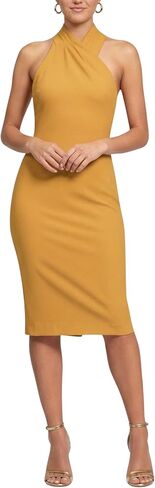 RACHEL Rachel Roy Womens Harland Elegant Sleeveless Halter Bodycon Midi Cocktail Party Dress in Saudi Arabia