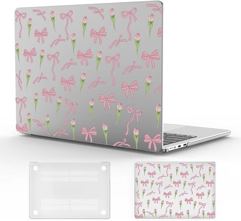 حافظة أنيقة بعقدة على شكل فيونكة مقاس 13 بوصة لجهاز MacBook Air Cute West Cowgirl من البلاستيك الصلب مع معرف اللمس A1932 A2179 M1 A2337 غطاء حماية نحيف جمالي لجهاز MacBook 13.3"2022 2021 2020 2019 2018 in Kuwait