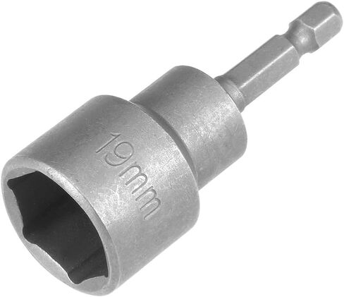 Fixinus 17mm Magnetic Socket, 1/4" Hex Shank Drill Adapter for Power Drills, Nut Driver and Impact Socket Adapter, 65mm Length in Saudi Arabia