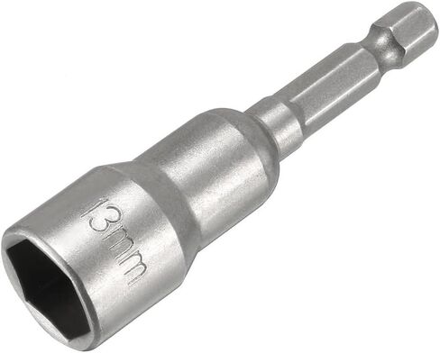 Fixinus 17mm Magnetic Socket, 1/4" Hex Shank Drill Adapter for Power Drills, Nut Driver and Impact Socket Adapter, 65mm Length in Saudi Arabia